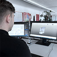 CAD Konstruktion mit Aluminiumprofilen