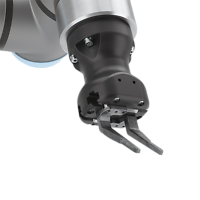 Zweifingergreifer montiert an einem Cobot
