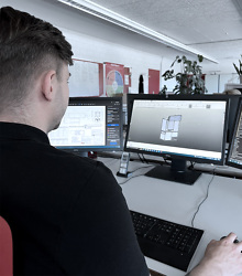 CAD Konstruktion mit Aluminiumprofilen