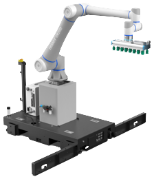 Höhenverstellbare Palettierung mit einem Cobot von Dobot 