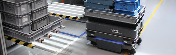 Automatisierte Intralogistik mit mobilen Robotern MiR