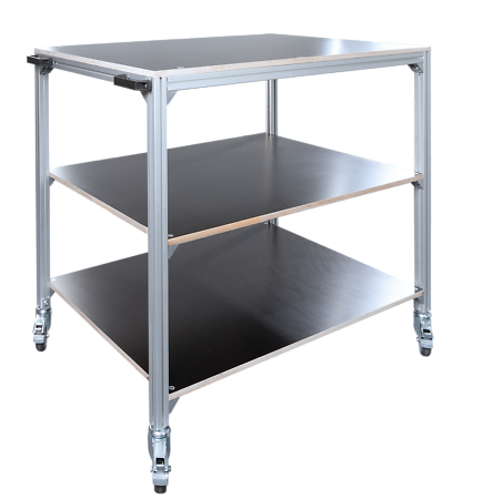 Materialtransportwagen mit drei Ebenen