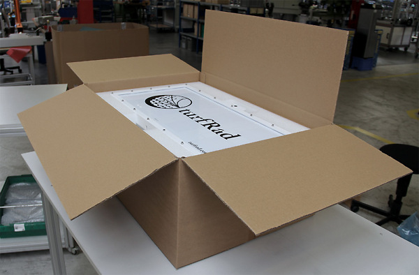 Verpackung und Versand des Boxbuild Sensors